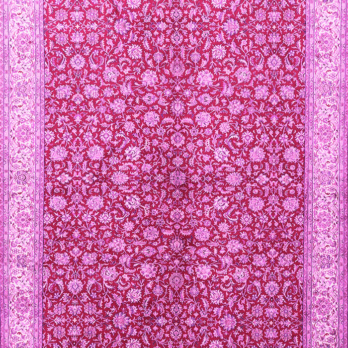 Machine Washable Persian Pink Traditional Rug, wshtr1011pnk