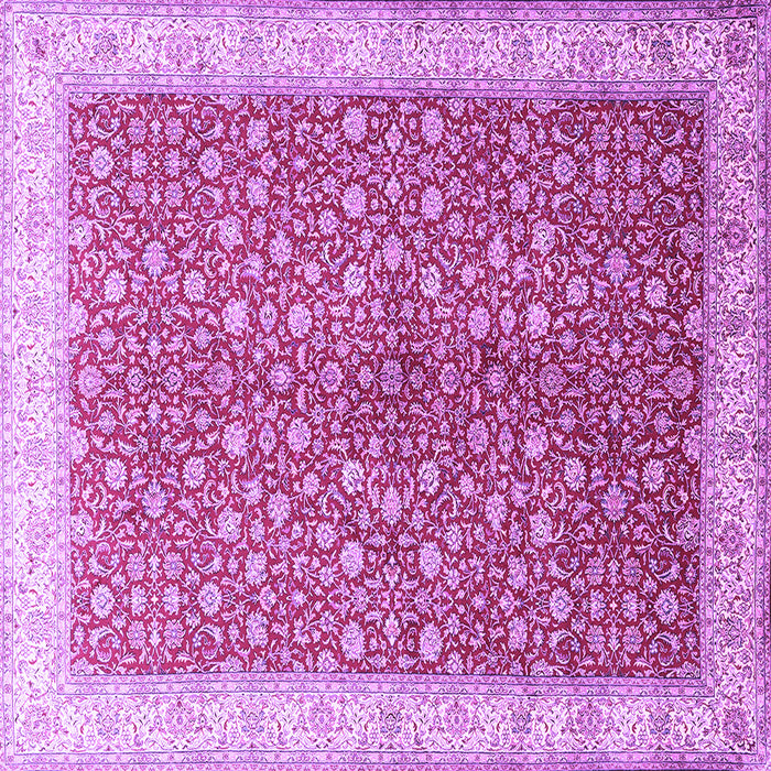 Square Persian Purple Traditional Rug, tr1011pur