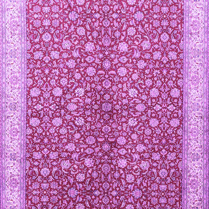 Machine Washable Persian Purple Traditional Area Rugs, wshtr1011pur