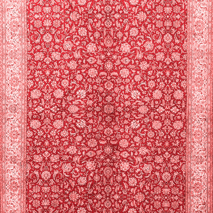 Machine Washable Persian Red Traditional Rug, wshtr1011red