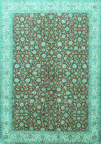 Persian Turquoise Traditional Rug, tr1011turq