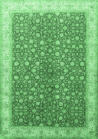 Persian Emerald Green Traditional Rug, tr1011emgrn