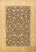 Machine Washable Persian Brown Traditional Rug, wshtr1012brn