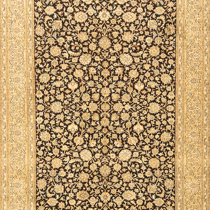 Machine Washable Persian Brown Traditional Rug, wshtr1012brn