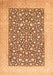 Persian Orange Traditional Rug, tr1012org