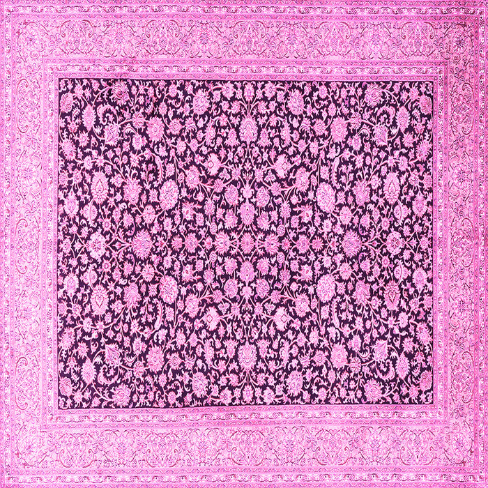 Square Persian Pink Traditional Rug, tr1012pnk