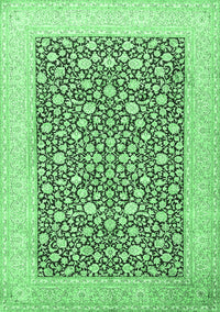 Persian Emerald Green Traditional Rug, tr1012emgrn