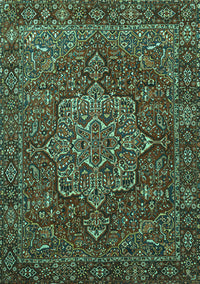 Persian Turquoise Traditional Rug, tr1013turq