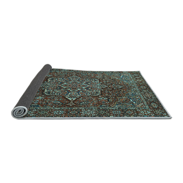 Sideview of Persian Light Blue Traditional Rug, tr1013lblu