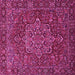 Square Persian Pink Traditional Rug, tr1013pnk