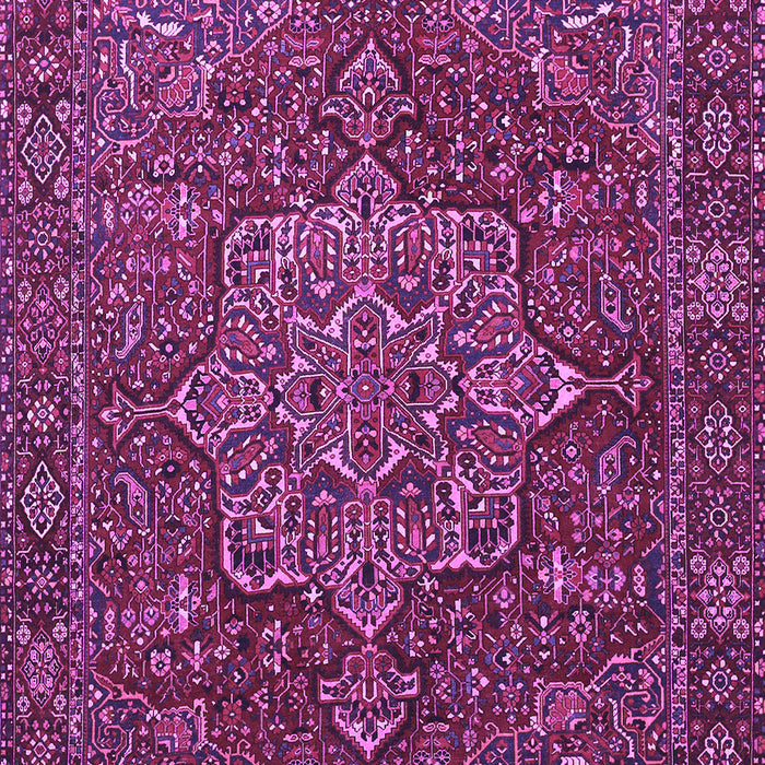 Machine Washable Persian Purple Traditional Area Rugs, wshtr1013pur