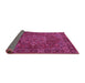 Sideview of Persian Pink Traditional Rug, tr1013pnk