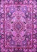 Machine Washable Persian Purple Traditional Area Rugs, wshtr1014pur