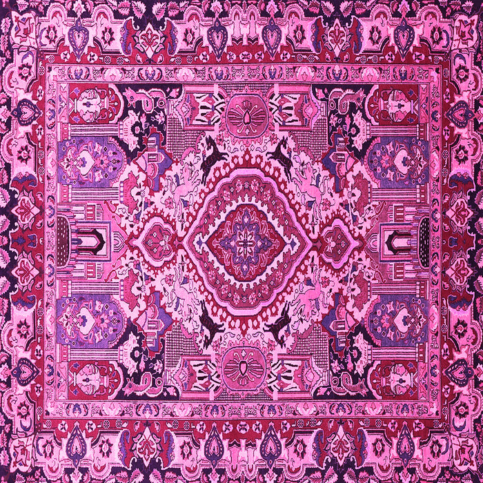 Square Persian Pink Traditional Rug, tr1014pnk