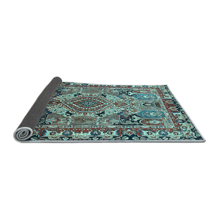 Sideview of Persian Light Blue Traditional Rug, tr1014lblu