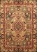 Machine Washable Persian Brown Traditional Rug, wshtr1014brn