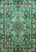 Persian Turquoise Traditional Rug, tr1014turq