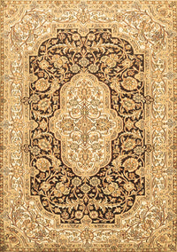 Medallion Brown Traditional Rug, tr1015brn