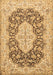 Medallion Brown Traditional Rug, tr1015brn