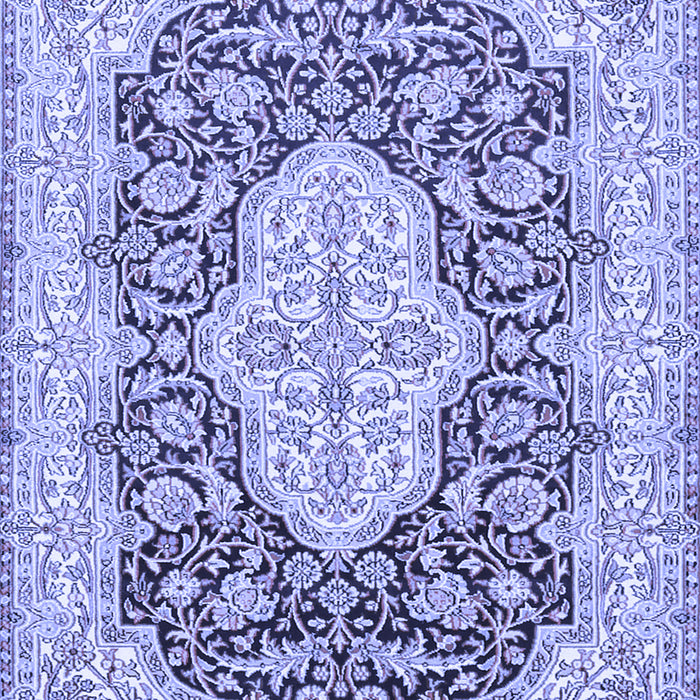 Medallion Blue Traditional Rug, tr1015blu