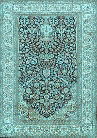 Persian Light Blue Traditional Rug, tr1016lblu