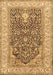 Machine Washable Persian Brown Traditional Rug, wshtr1016brn