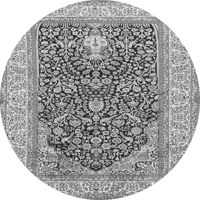 Machine Washable Persian Gray Traditional Rug, wshtr1016gry