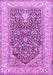 Machine Washable Persian Purple Traditional Area Rugs, wshtr1016pur