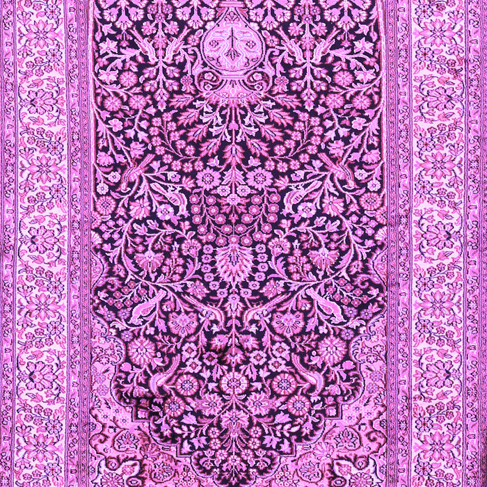 Machine Washable Persian Purple Traditional Area Rugs, wshtr1016pur