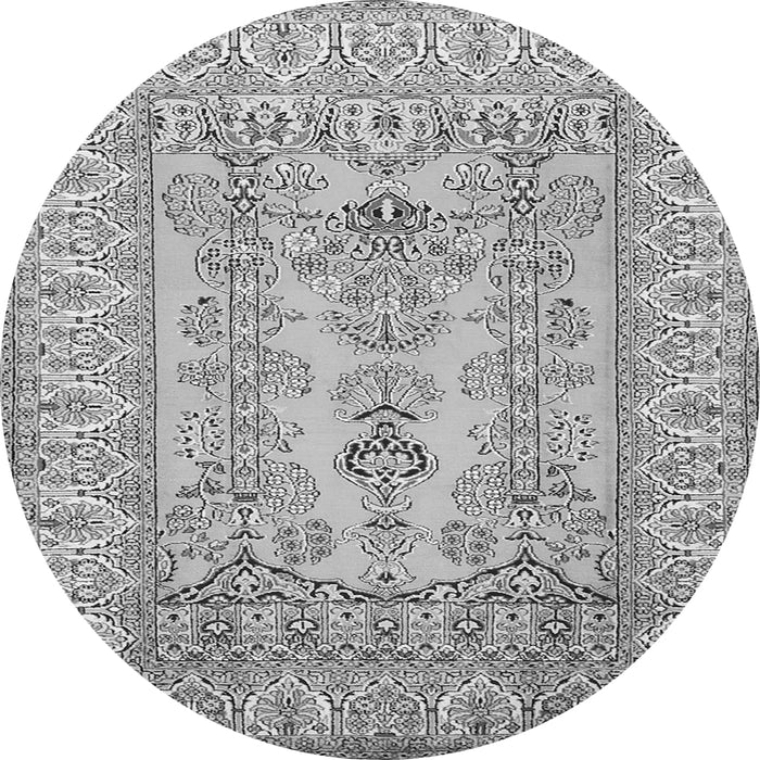 Square Persian Gray Traditional Rug, tr1017gry