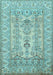 Machine Washable Persian Light Blue Traditional Rug, wshtr1017lblu