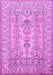 Machine Washable Persian Purple Traditional Area Rugs, wshtr1017pur