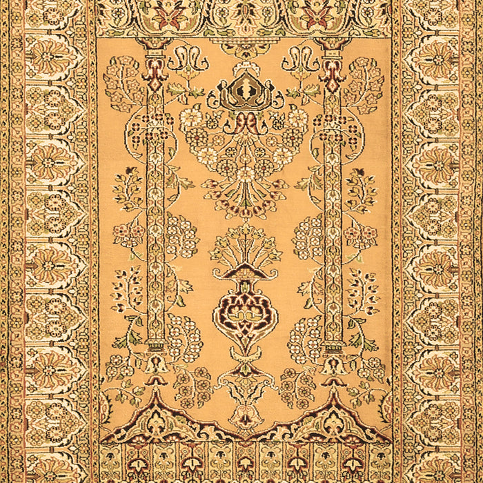Machine Washable Persian Brown Traditional Rug, wshtr1017brn