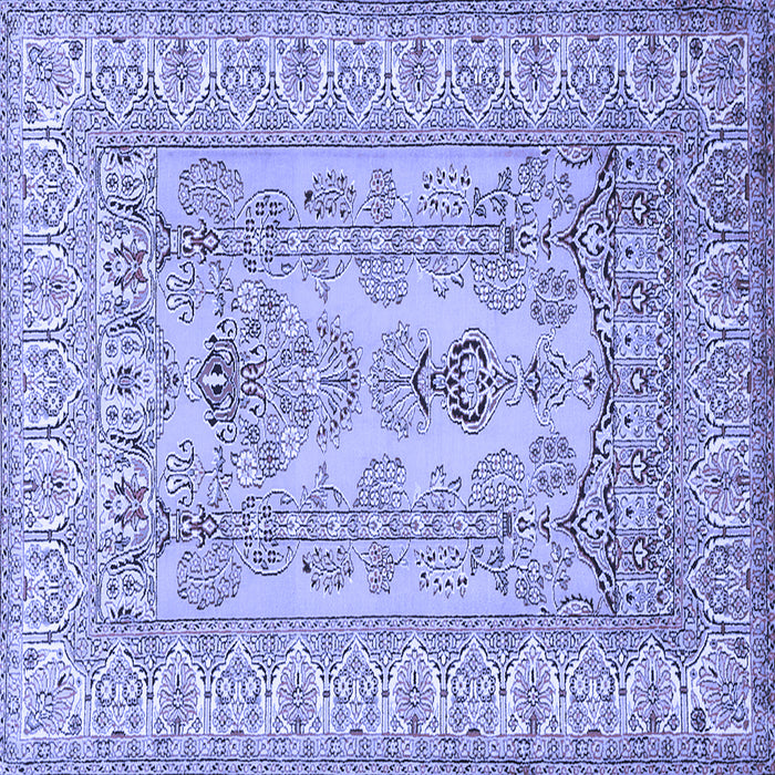 Square Persian Blue Traditional Rug, tr1017blu