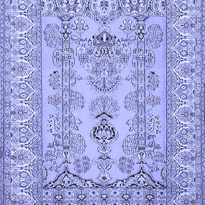 Machine Washable Persian Blue Traditional Rug, wshtr1017blu