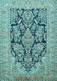 Persian Light Blue Traditional Rug, tr1018lblu