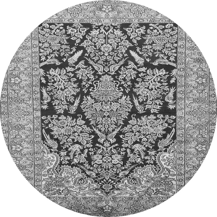 Square Persian Gray Traditional Rug, tr1018gry