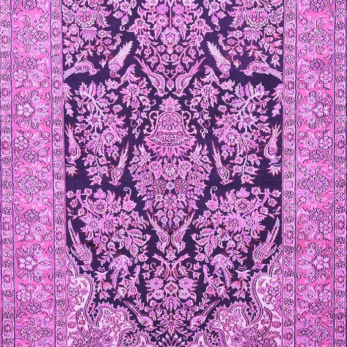 Machine Washable Persian Purple Traditional Area Rugs, wshtr1018pur