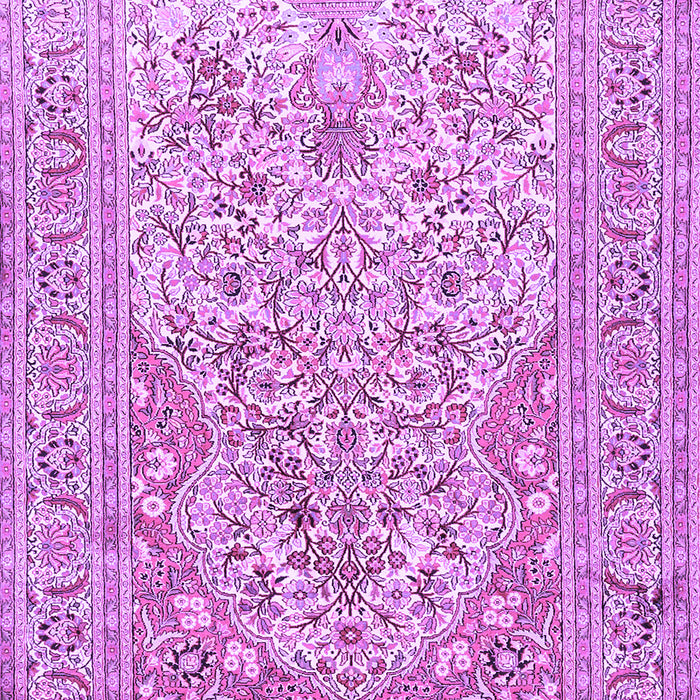 Machine Washable Persian Purple Traditional Area Rugs, wshtr1019pur