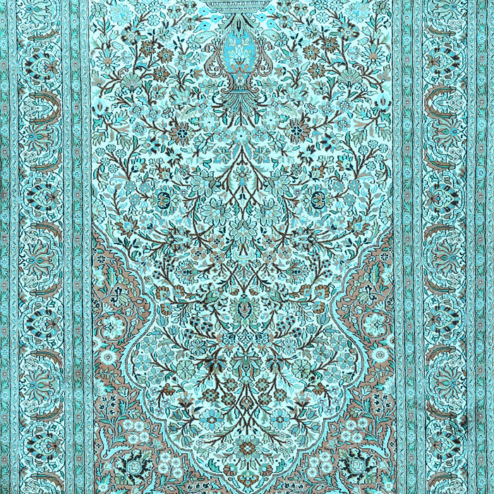 Machine Washable Persian Light Blue Traditional Rug, wshtr1019lblu