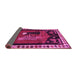 Sideview of Animal Pink Traditional Rug, tr101pnk