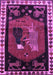 Animal Purple Traditional Rug, tr101pur