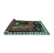 Sideview of Animal Light Blue Traditional Rug, tr101lblu