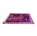 Sideview of Machine Washable Animal Purple Traditional Area Rugs, wshtr101pur