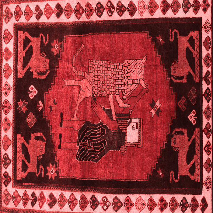 Animal Red Traditional Rug, tr101red