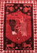 Animal Red Traditional Area Rugs