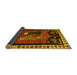 Sideview of Animal Yellow Traditional Rug, tr101yw