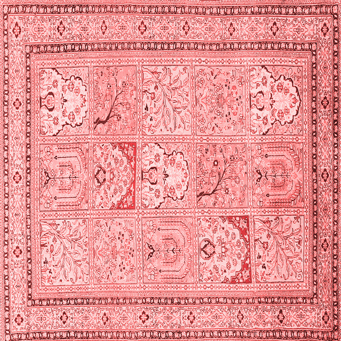 Machine Washable Persian Red Traditional Rug, wshtr1020red