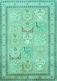 Persian Turquoise Traditional Rug, tr1020turq