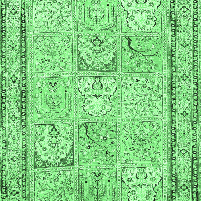 Persian Emerald Green Traditional Rug, tr1020emgrn